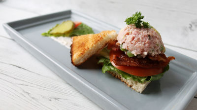 Fancy Ham Salad BLT Sandwich - Lunch Version