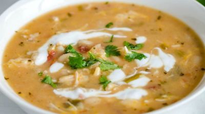 Slow Cooker White Chicken Chili - Art From My Table - Dump and Go Dinner