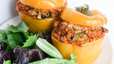 Instant Pot Chorizo Stuffed Peppers - Dump and Go Dinner