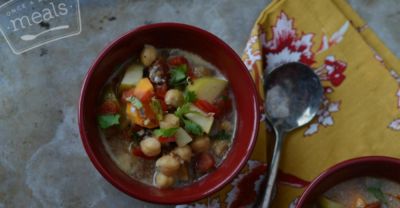 Instant Pot African Coconut Chickpea Soup - Dump and Go Dinner