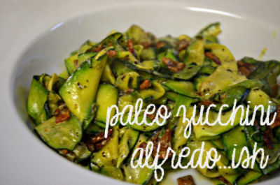 Paleo Zucchini Alfredo-ish - Lunch Version