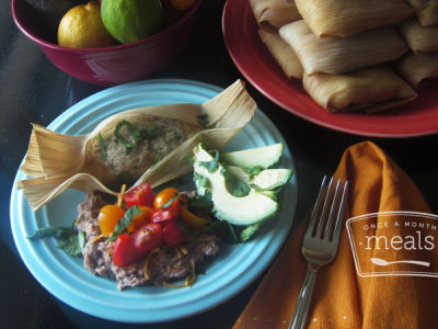 Tamales with Chicken and Salsa Verde