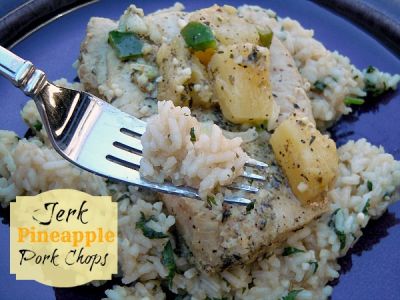 Jerk Pineapple Pork Chops - Dump and Go Dinner