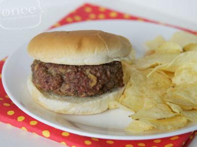 Cheddar Butter Burgers - Lunch Version