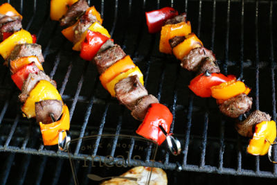 Summer Steak Kebabs - Dump and Go Dinner