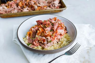 Slow Cooker Bacon Covered Kalua Pork - Dump and Go Dinner