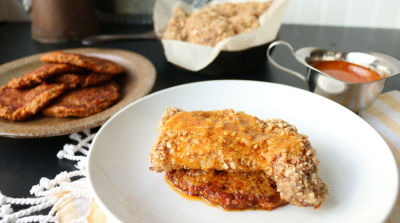 Whole30 Oven Baked Chicken with Sweet Potato Croquettes - Lunch Version