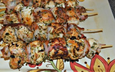 Bacon Wrapped Coconut Chicken Nuggets - Dump and Go Dinner