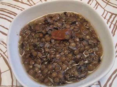 Lentil and Wild Rice Soup - Lunch Version