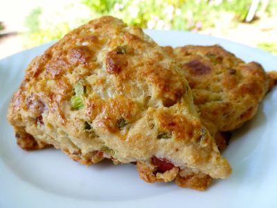 Ham and "Cheese" Scones - Lunch Version