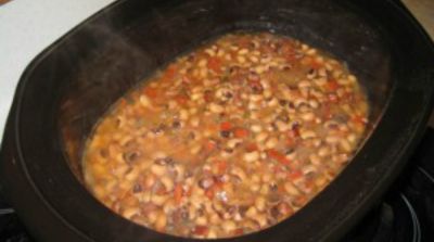 Slow Cooker Black-Eyed Peas - Dump and Go Dinner