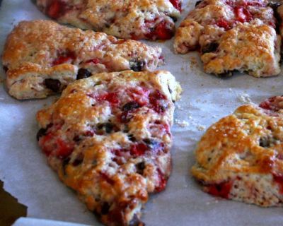 Strawberry Chocolate Chip Scones