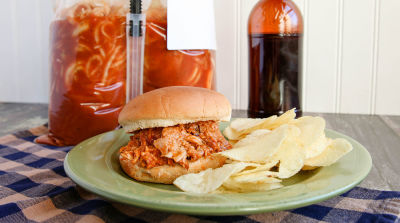 Slow Cooker Root Beer Pulled Pork - Lunch