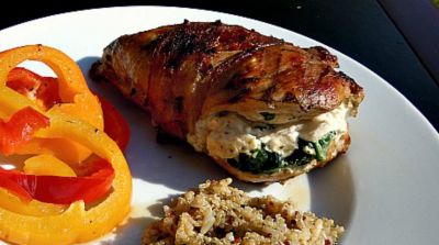 Instant Pot Spinach Stuffed Chicken - Dump and Go Dinner