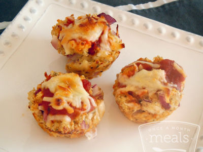 Chicken Parmesan Mini Meatloaf - Lunch Version