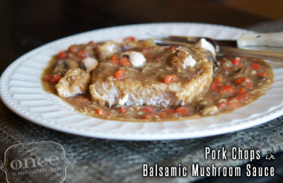Pork Chops in Balsamic Mushroom Sauce