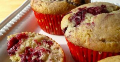 Gluten Free Dairy Free Berry Lemon Muffins