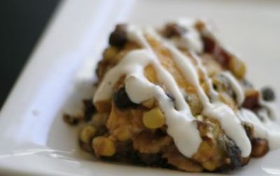 Bean Enchilada Casserole - Dump and Go Dinner