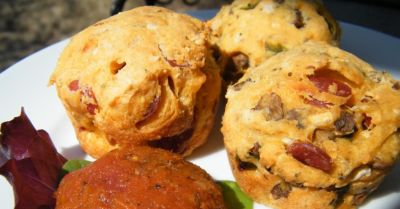 Gluten Free Dairy Free Pizza Muffins - Lunch Version