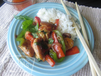 Thai Basil Stir Fry Chicken - Dump and Go Dinner
