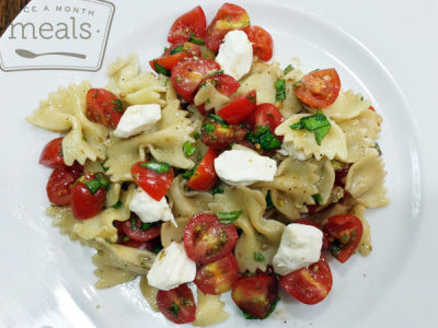 Caprese Pasta Salad - Lunch Version