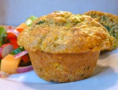 Gluten Free Dairy Free Zucchini, Ham and Corn Muffins - Lunch Version