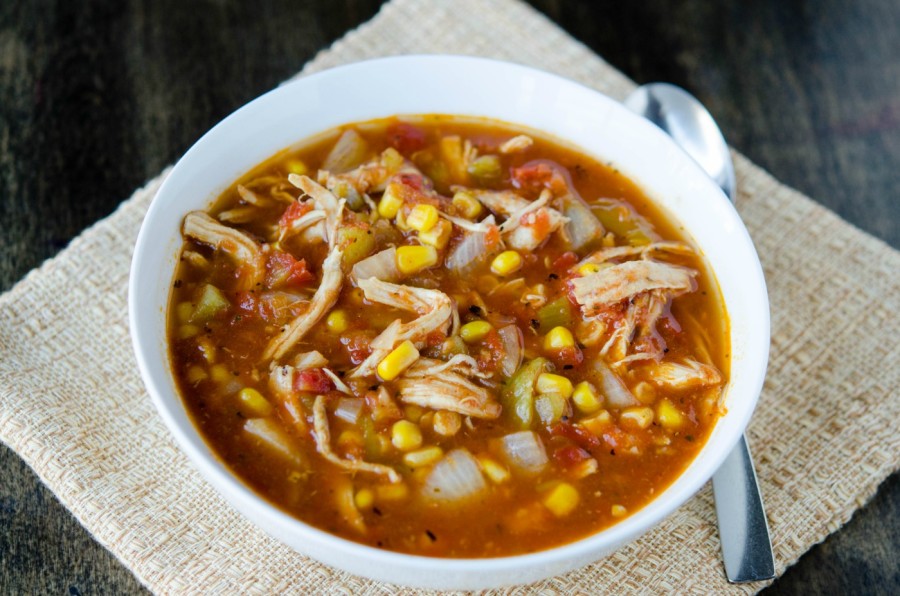 Instant Pot Chicken Fiesta Soup - Dump and Go Dinner | Once A Month Meals