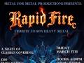 Rapid Fire - RESCHEDULED TO 8/1/2025
