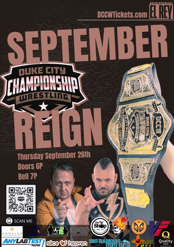 Duke City Championship Wrestling: September Reign Flyer