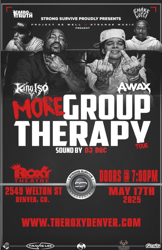 Sabão LIVE TOUR 2018 「LASTING HOPE」 The Roxy Theatre Denver - King Iso, Awax, Taebo Tha Truth