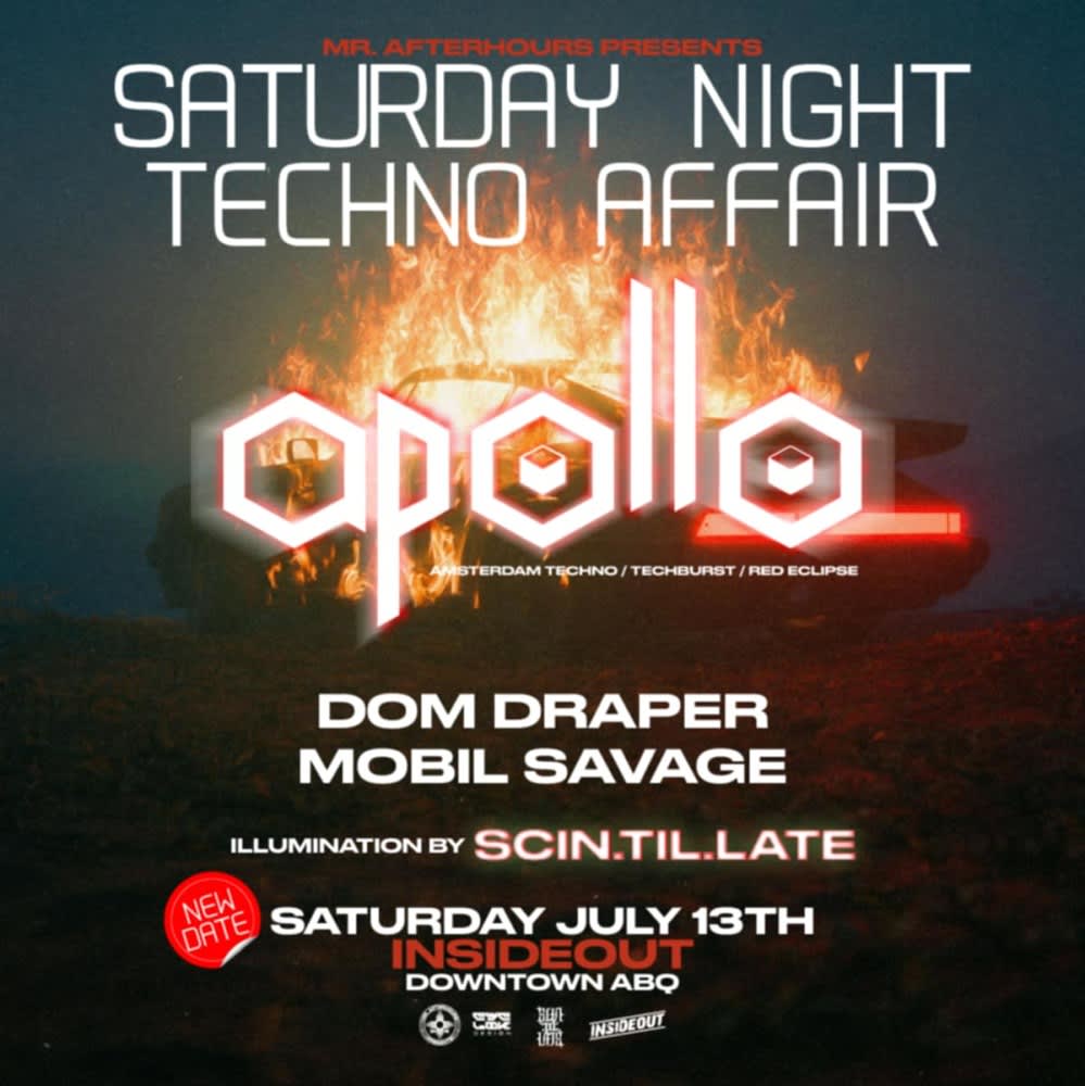 Saturday Night Techno Affair w/ APOLLO