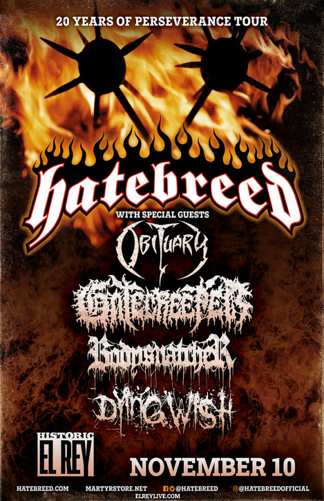 Hatebreed: 20 Years Of Perseverance Tour