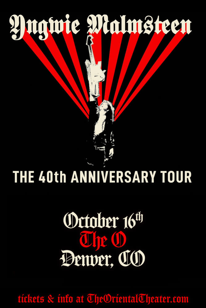 The Oriental Theater - Yngwie Malmsteen: 40th Anniversary Tour