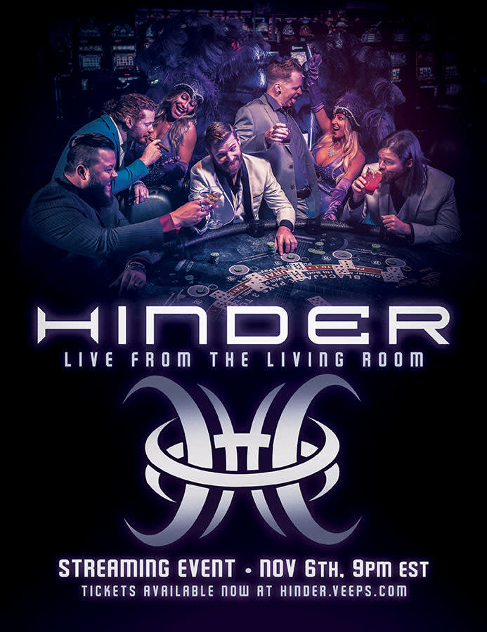 Hinder "Live From Your Living Room" Worldwide Streaming Event