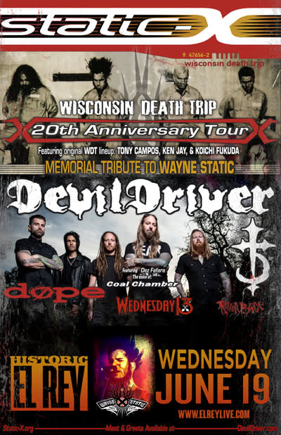 Static X  - Wisconsin Death Trip 20th Anniversary Tour