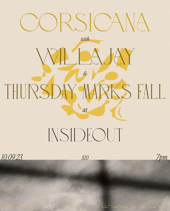 Corsicana * Willajay * Thursday Marks Fall