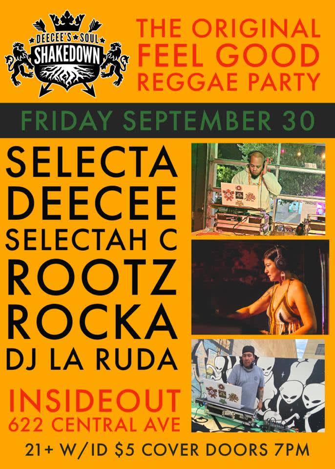 DeeCee's Soul Shakedown Reggae Party Fall Kick Off