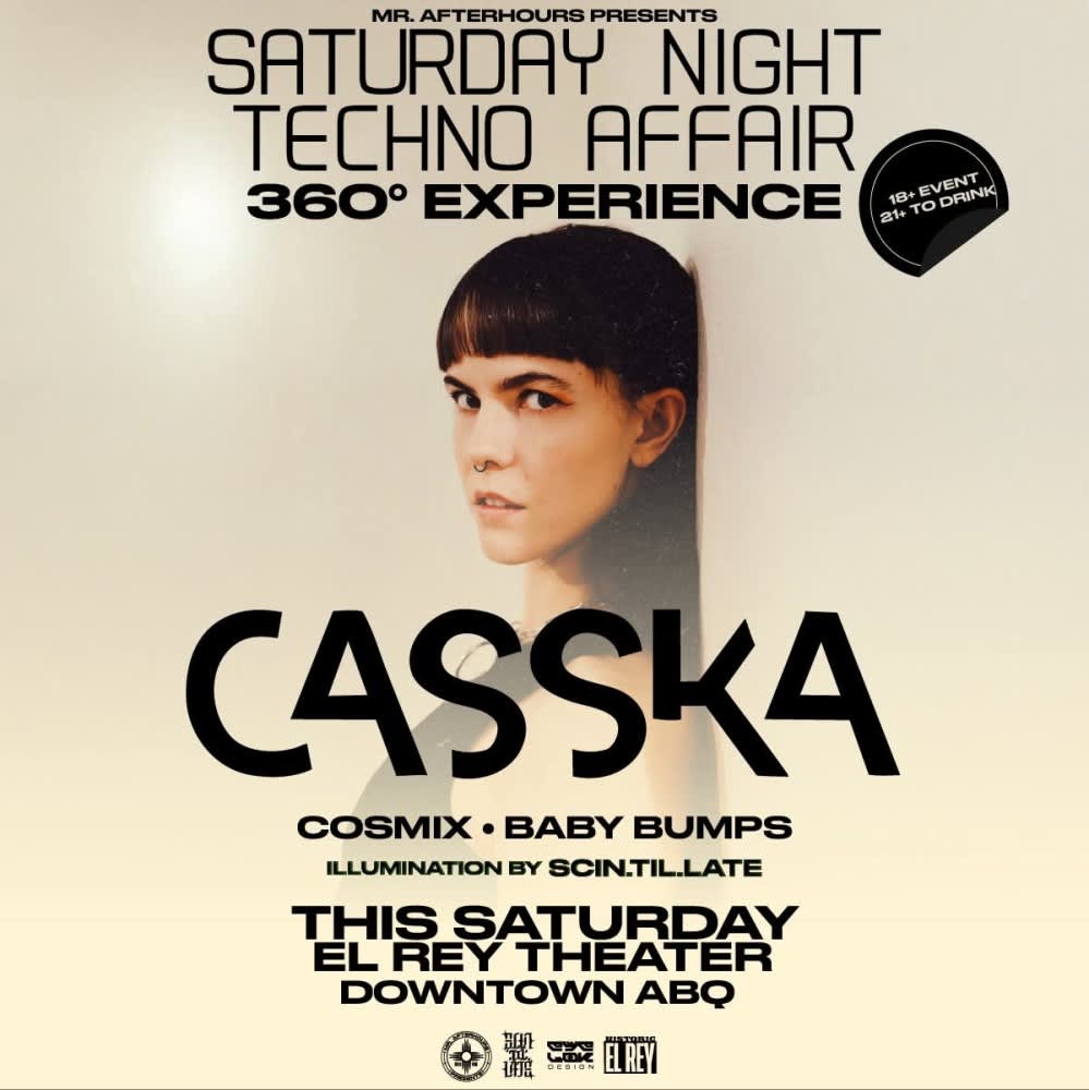 Saturday Night Techno Affair            CASSKA * COSMIX * BABY BUMPS