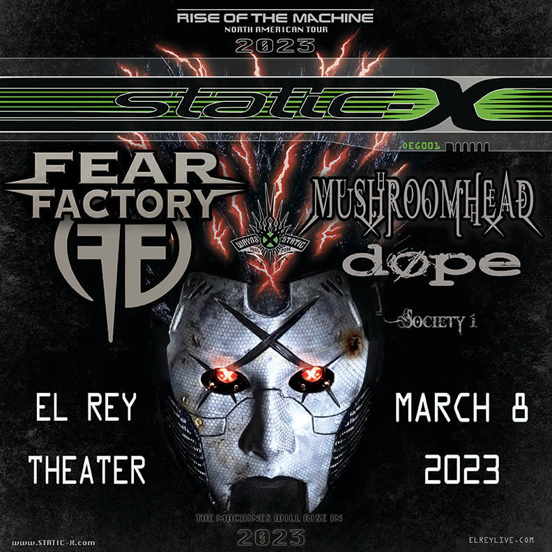STATIC-X RISE OF THE MACHINE 2023 - New Date