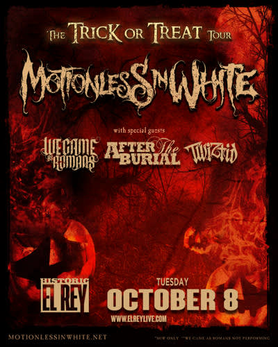 Motionless In White - Trick Or Treat Tour