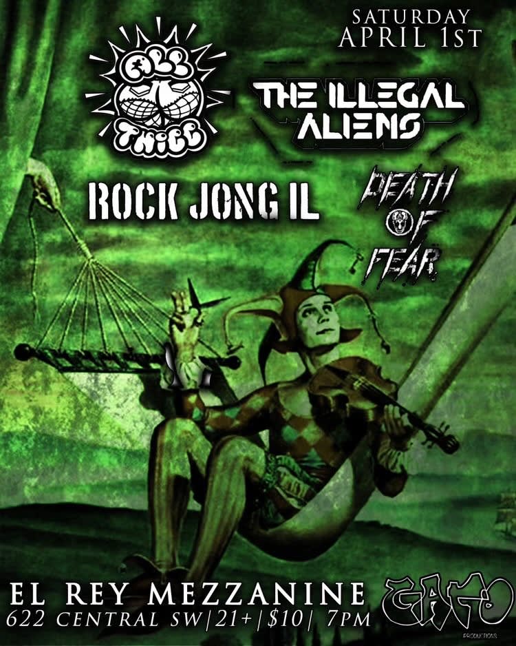 All Thicc * The Illegal Aliens * Rock Jong Il * Death of Fear