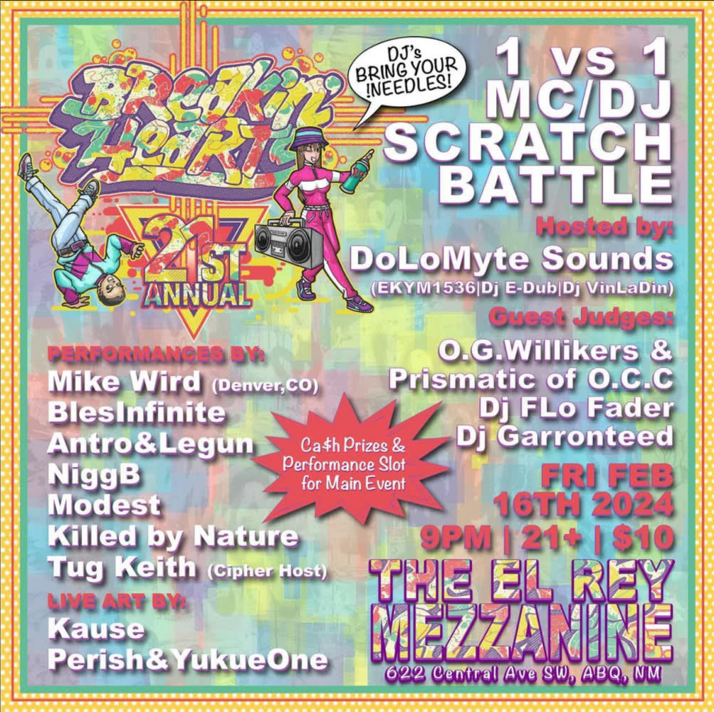 1 VS 1 MC &amp; DJ Scratch Battle on the El Rey Mezzanine