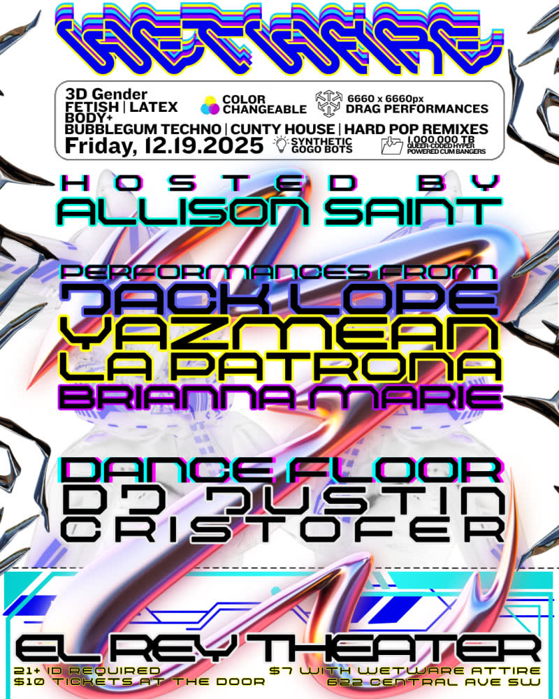 WETWARE   ALLISON SAINT * JACKLOPE * YAZMEAN * LA PATRONA * BRIANNA MARIE * JUSTIN CHISTOFER