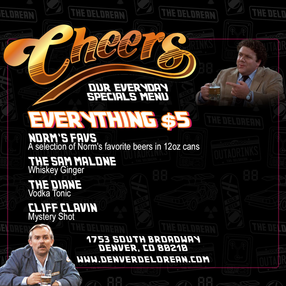 Cheers Menu