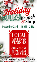 Holiday Boozy Brunch & Shop Flyer