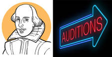 HOW TO WORKSHOPS, Audition &amp; Shakespeare: June 27-30, 9-11:30am &amp; 12:30-3pm, Ages 12 &amp; up/entering 7th-12th