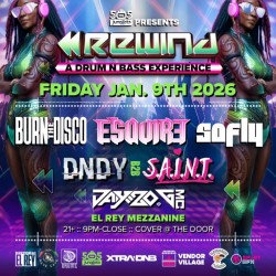 REWIND A DRUM AND BASS EXPERIENCE   Burn the Disco * Esquire * Sofly * Dndy B2B S.A.I.N.T * Jayzo G MC