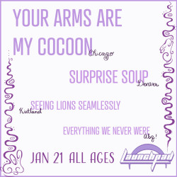 Your Arms Are My Cocoon * Surprise Soup * Seeing Lions Seamlessly * Everything We Never Were 
