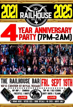 The Railhouse 4-Year Anniversary Party