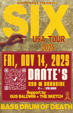 BASS DRUM OF DEATH "SIX USA TOUR 2025"